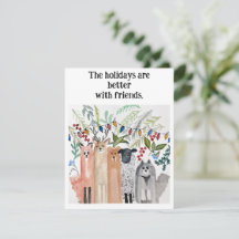 Välkomstkort för högtider med akvarell