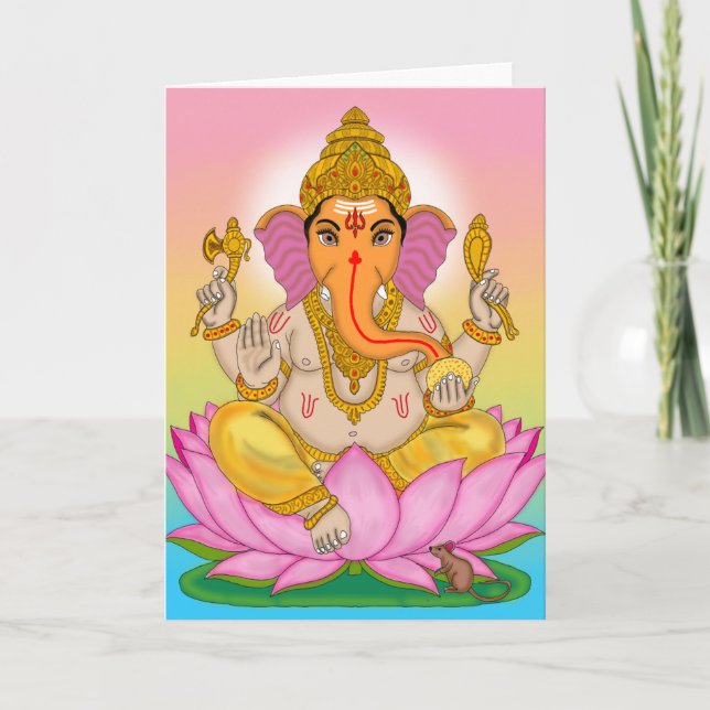 Välkomstkort för Lord Ganesha Kort (Framsida)