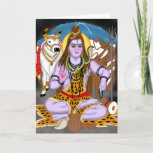 Välkomstkort för Lord Shiva Kort
