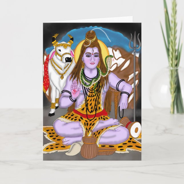 Välkomstkort för Lord Shiva Kort (Framsida)