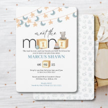 Välkomstkort för Mini Baby-fest