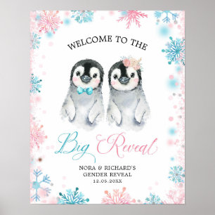 Välkomstkort för Penguin Winter-Genderna Poster