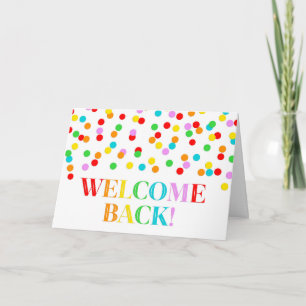 Välkomstkort för Rainbow Confetti Kort