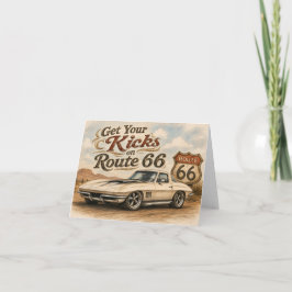 Välkomstkort för Route 66 Tack Kort