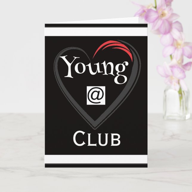 Välkomstkort för Young at Heart Club Kort (Orkide)