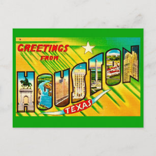 Välkomstkort från Houston Texas Vykort