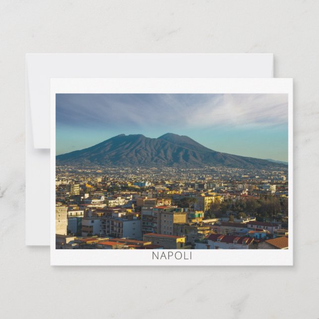 Välkomstkort från Napoli / Neapel Italien Julkort (Framsida)