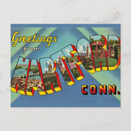 Välkomstkort till Hartford Connecticut Vykort