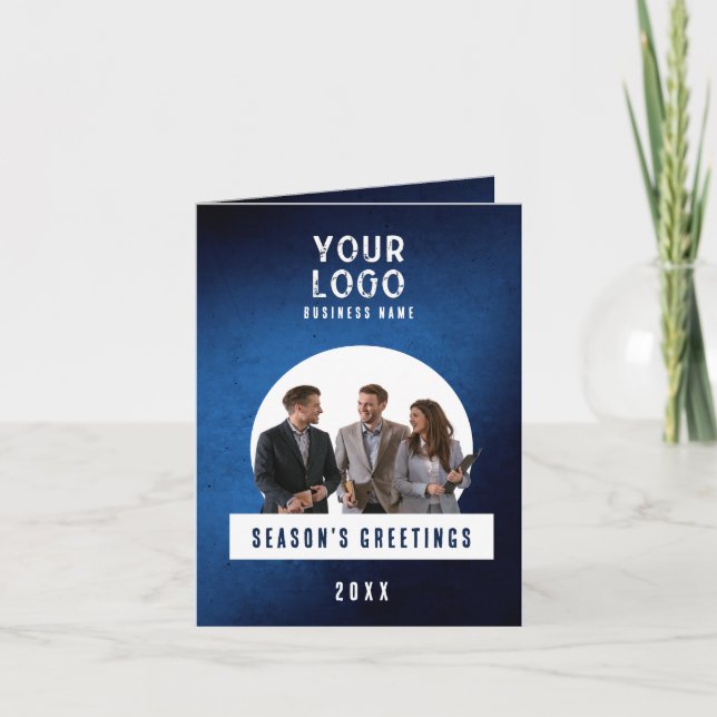 Välkomstlogotyp Anpassad Foto Affär Helgkort (Framsida)