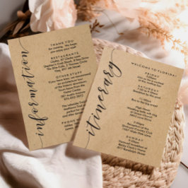 Välkomstpaket Bröllop Intervall- och informationsk Program