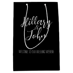 Välkomstpåsar i Namn Bröllop
