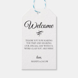 Välkomstpåse för Elegant Flourish Bröllop Presentetikett