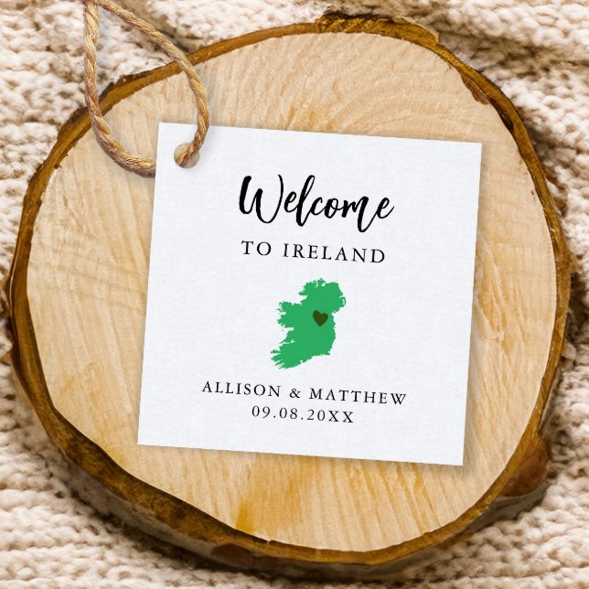 Välkomstpåse för Färg Ireland Bröllop Gåvor Etiketter (Skapare uppladdad)