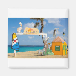 Välkomstplats till havs i Bonaire.JPG Magnet