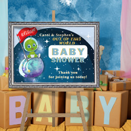 VälkomstPoster för Alien Baby Shower Poster