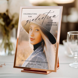 VälkomstPoster för elegant Script Photo Studenten Fototryck