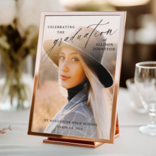 VälkomstPoster för elegant Script Photo Studenten Fototryck