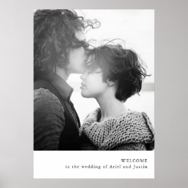 VälkomstPoster för enkelt fototema Poster