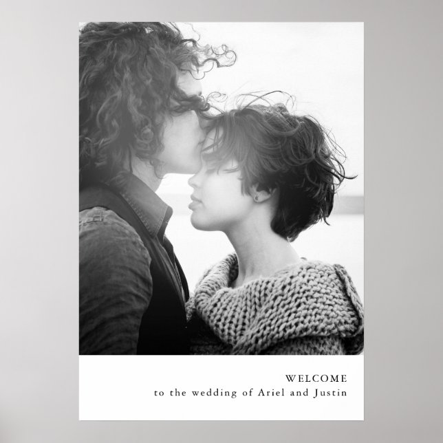 VälkomstPoster för enkelt fototema Poster (Framsidan)