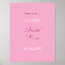 VälkomstPoster för Möhippa för rosa Magenta Poster