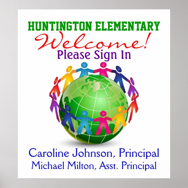 VälkomstPoster i skolan Poster (Framsidan)