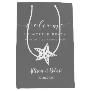 Välkomstsäck för stjärnfisk för destinationsbröllo