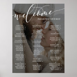 Välkomstschema för välkomstfotografi för Bröllop i Poster