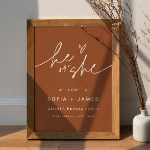 Välkomstsignatur 18 x 24 Poster för SIENNA Gender