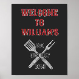 Välkomstsignatur för 11 x 14-Födelsedagsfest med b Poster