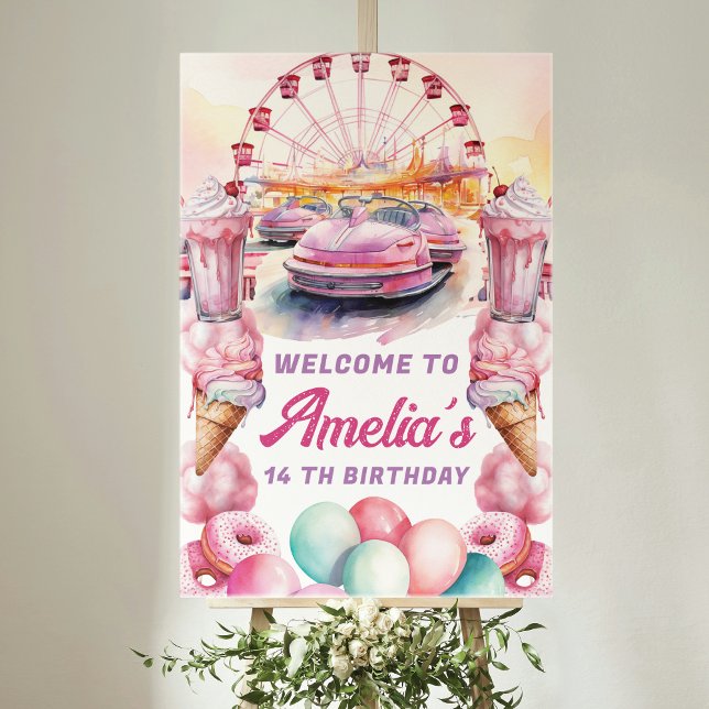 Välkomstsignatur för Amusys Park-födelsedag Poster (Skapare uppladdad)