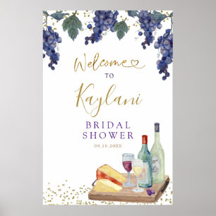 Välkomstsignatur för Charcuterie Vin Möhippa Poster