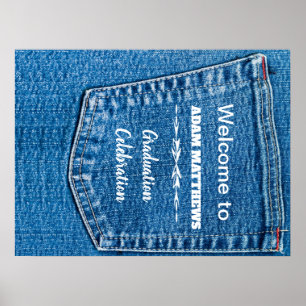 Välkomstsignatur för Denim Pocket Poster