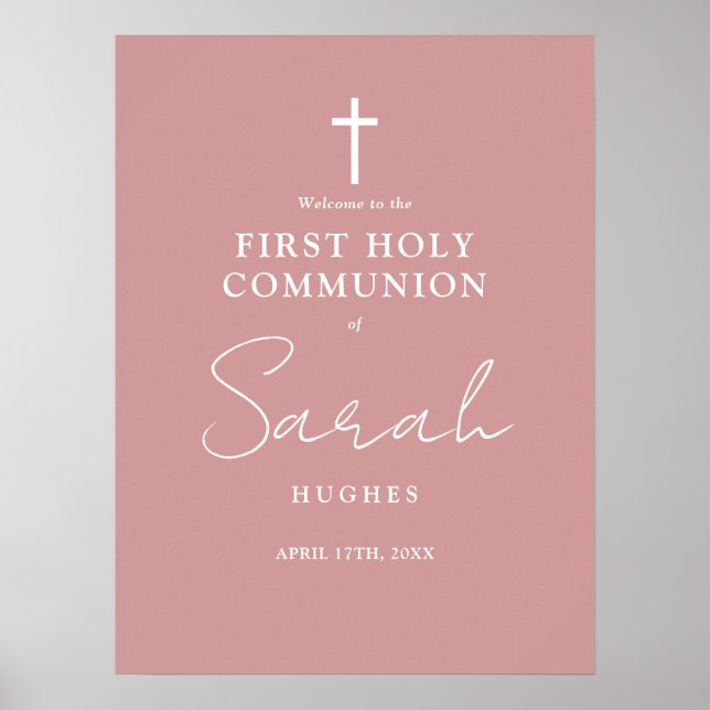 Välkomstsignatur för Dusty Ro Rosa First Heliga Co Poster (Framsidan)