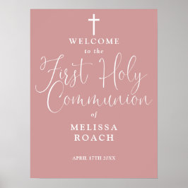 Välkomstsignatur för Dusty Ro Rosa First Heliga Co Poster