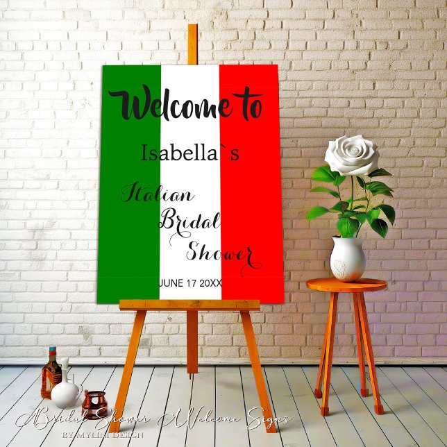 Välkomstsignatur för enkel Elegant i italiensk Möh Poster (Skapare uppladdad)