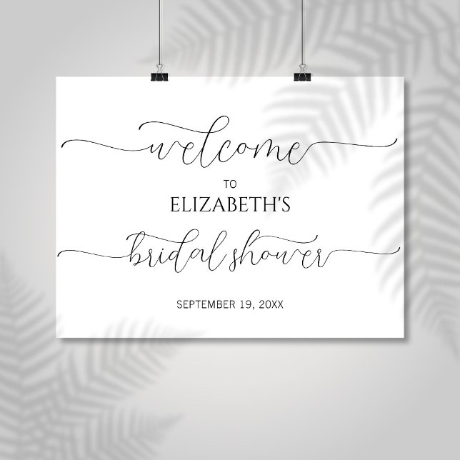 Välkomstsignatur för enkel minimal skriptMöhippa Poster (Skapare uppladdad)