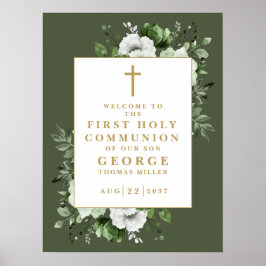 Välkomstsignatur för första Heligan av Blommigten Poster