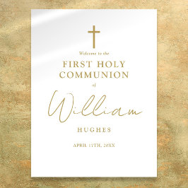 Välkomstsignatur för första Heligan av snabbskript Poster