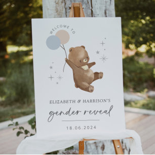 Välkomstsignatur för Gender om nalle Bubblor Poster
