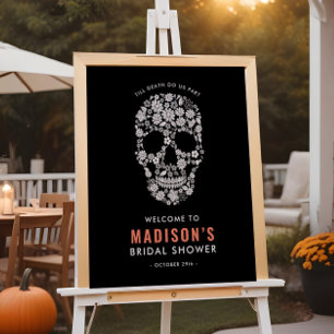 Välkomstsignatur för Halloween Möhippa Skull Poster