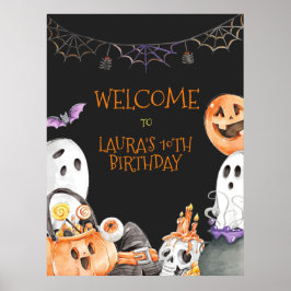 Välkomstsignatur för Halloween Poster