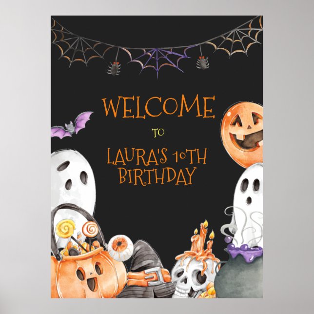 Välkomstsignatur för Halloween Poster (Framsidan)