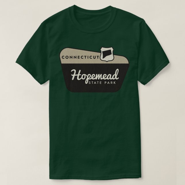 Välkomstsignatur för Hopemead State Park Connectic T Shirt (Design framsida)