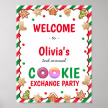 Välkomstsignatur för jul-cookie Exchange