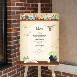 Välkomstsignatur för Magic School Wizard Party Anp Poster