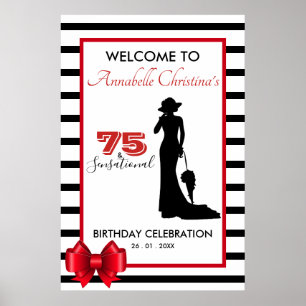 Välkomstsignatur för Modern 75 och SENSATIONAL Eve Poster