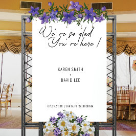 Välkomstsignatur för Modern Minimalist Simple Bröl Poster