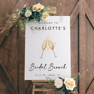 Välkomstsignatur för Modern Möhippa Brunch Poster