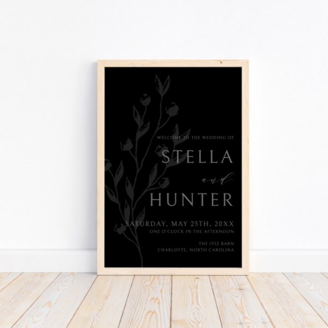 Välkomstsignatur för Modern Victorian Elegant Gree Poster (Skapare uppladdad)
