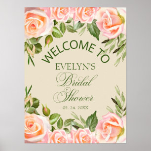 Välkomstsignatur för Möhippa för Blommigt av chic Poster
